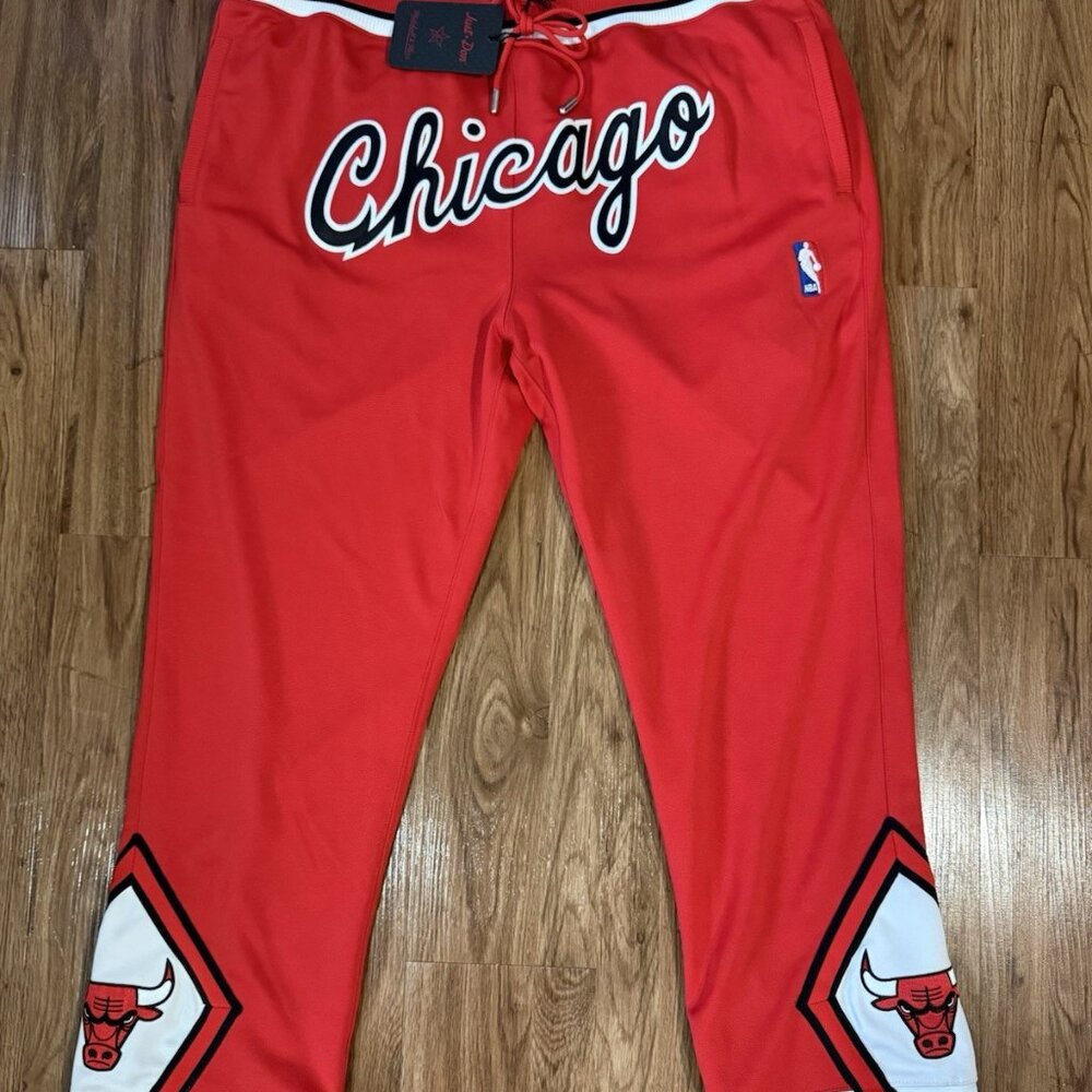 BNWT Chicago Bulls Mitchell & Ness x Just Don Pants 1997/98 Size XL Red